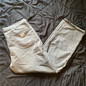 Carhartt Gray relaxed fit carpenter pants 40x32